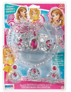 SET CORONA PRINCIPESSE COLLANA E ORECCHINI 10847