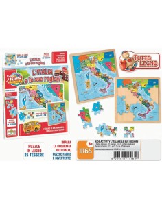 PUZZLE LEGNO ITALIA 25 11165