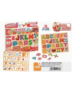 PUZZLE ALFABETO LEGNO 11180